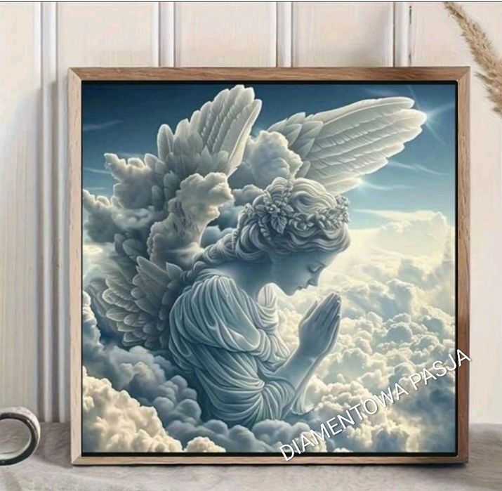 Haft diamentowy ANIOŁ STRÓŻ diamenciki okrągłe NOWY do wykonania