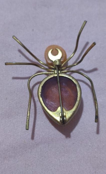 Брошь янтарь,бурштин,винтаж