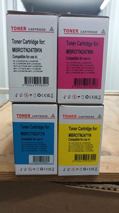 Toners Brother TN247 4 Cores Compatíveis