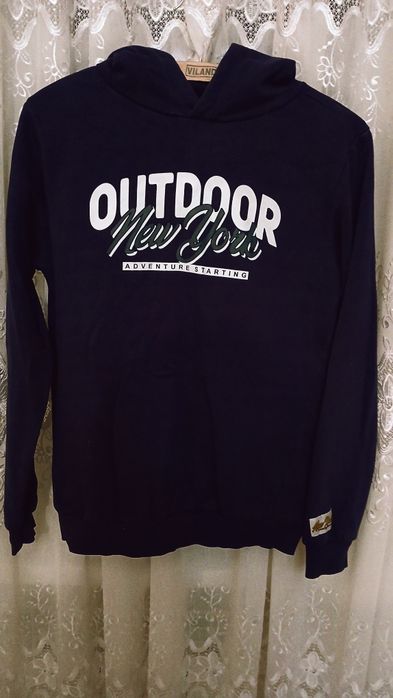 Худі темно-синій на хлопця ріст 164 нове