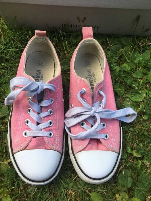 rozowe trampki jak na zdjeciu rozmiar 34