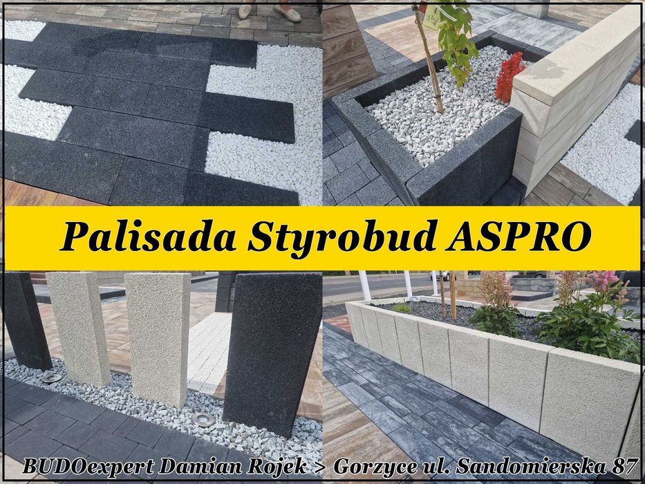 Palisada betonowa ARKADA 40/60/80 jak hestra GRAFIT SZARA Kurier HIT!