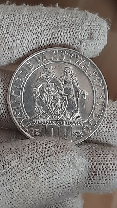 Moneta 100zł Mieszko I Dąbrówka 1966r