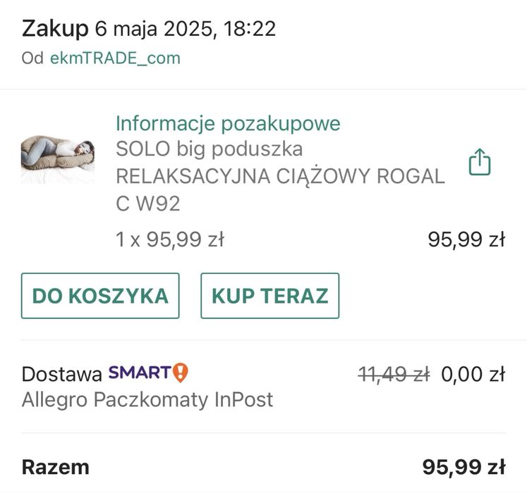 Poduszka ciążowa - rogal