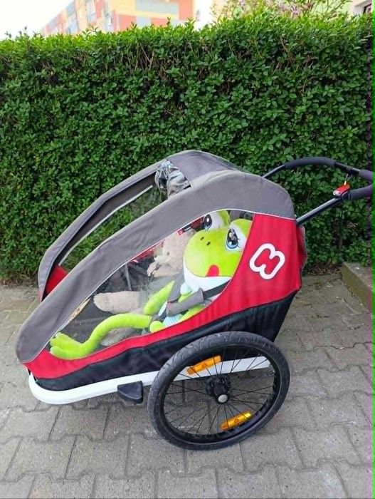 Przyczepa rowerowa 2os Hamax Safari tylko Szczecin szer 78.5 cm