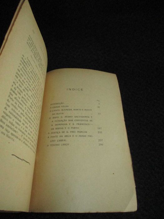 Livro O Porto d'outros tempos Firmino Pereira 1ª edição 1914
