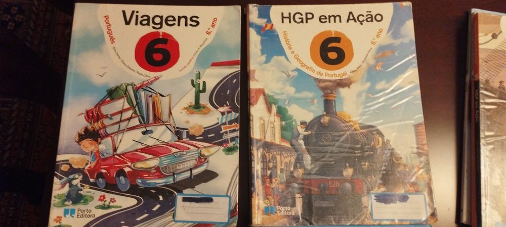 Manuais escolares-matematica, história , ciências da natureza 6 ano
