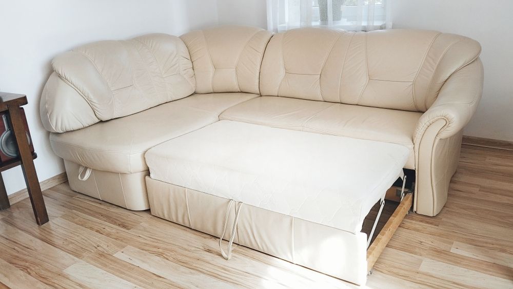 Narożnik skórzany rozkładany