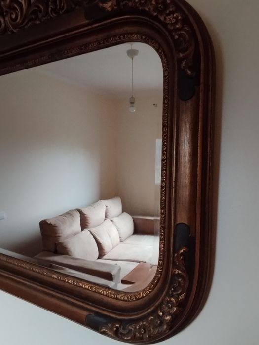 Espelho talha dourada