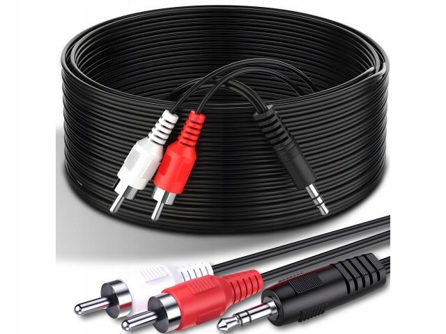 Kabel Adapter Audio Minijack 3,5mm Na Wtyki Cinch 1,5m