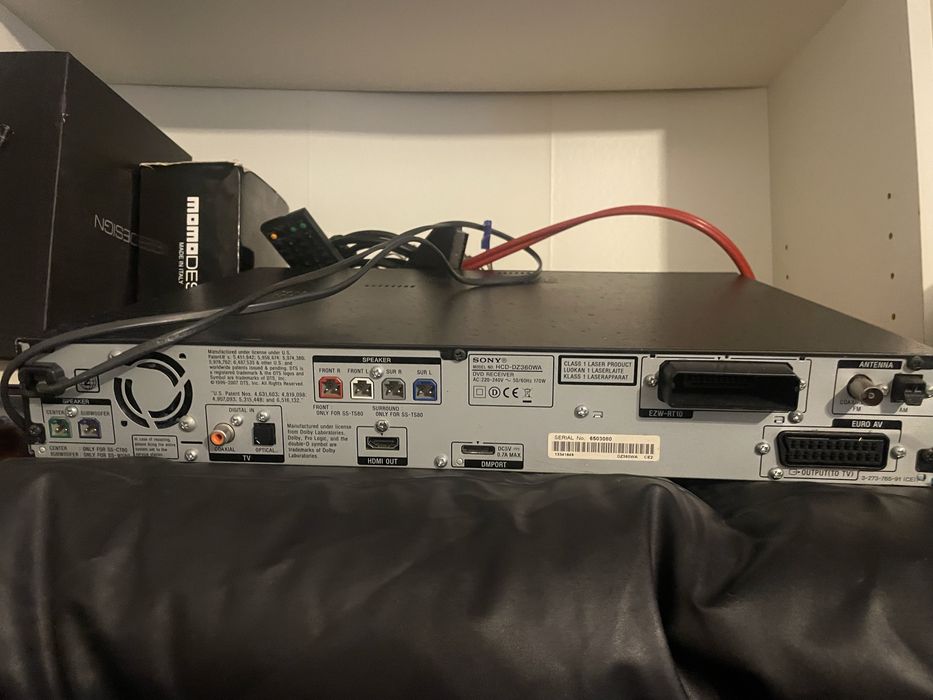 Sony , dvd , radio para ligar a varias colunas