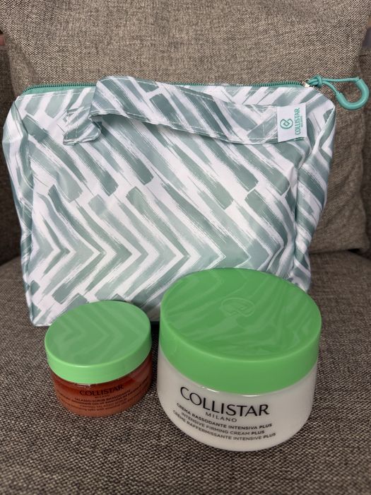 Collistar набір (пілінг скраб, крем і косметичка)