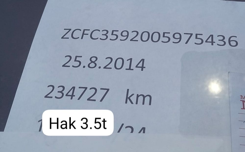 Iveco daily 35S13 rama wywrotka laweta średni