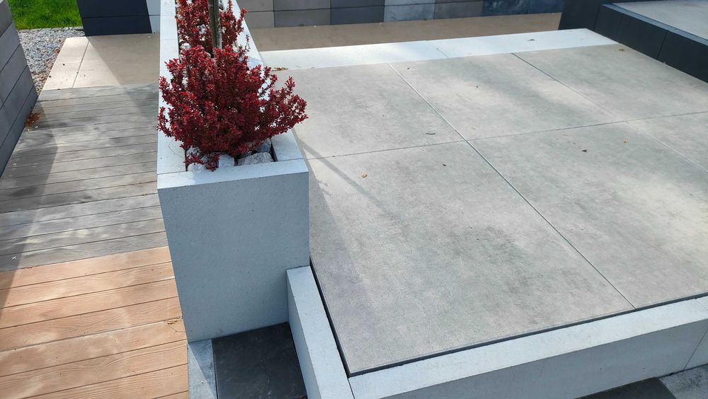 Meble ławki stoliki do samodzielnego montażu cegła bloczek palisada