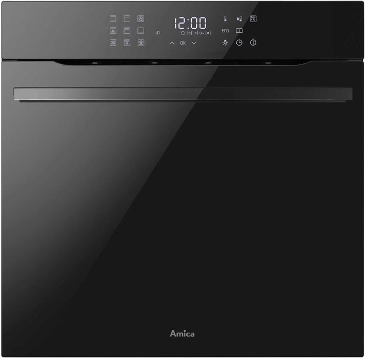Piekarnik do zabudowy firmy Amica ED975395V Studio czarne szkło