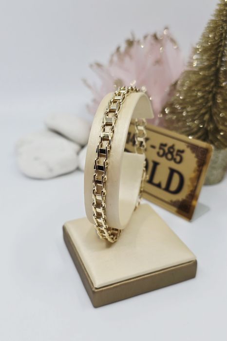 Złota bransoletka męska próba 585 14k