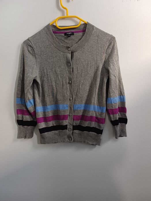 Sweter szary rozpinany, krótszy HOBBS r. M