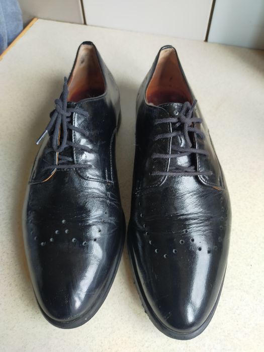Buty półbuty wizytowe Ochnik lakierki skórzane czarne 39