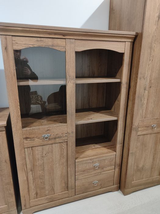 MEBLE BRW Patras Zestaw mebli Black Red White