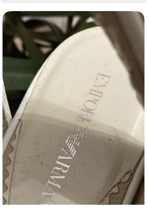 Emporio Armani босоножки танкетка каблук
