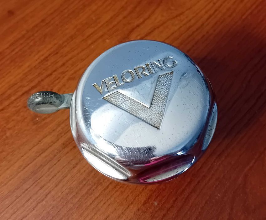 Dzwonek rowerowy z logo firmy VELORING.Made in Germany /RETRO /.