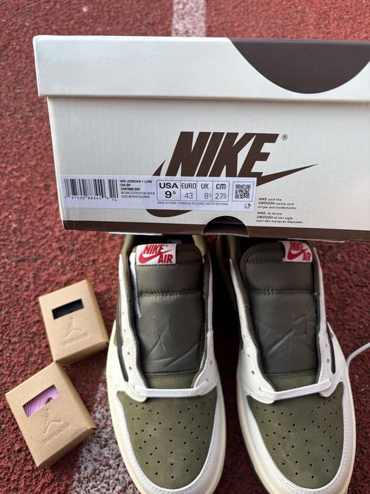 Jordan 1 Retro Low OG SP Travis Scott Medium Olive DM7866-200 | Розмір 43 (27.5 см)