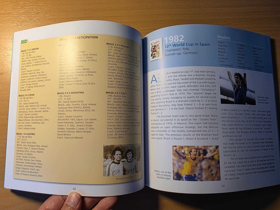 Livro "Brasil in All 18 World Cups - 1930 / 2006", de Geraldo Affonso Muzzi