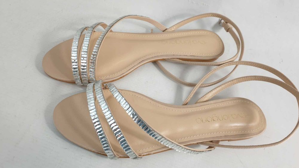 Eva Longoria sandały damskie płaski obcas rozmiar 39