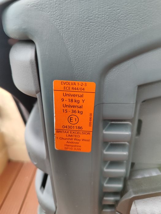Cadeira auto Britax Römer Evolva 1-2-3 – 9 a 36 kg