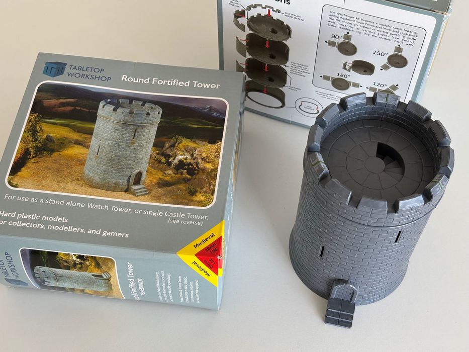 Round fortified tower - model terenu do gier bitewnych Tabletop Workshop