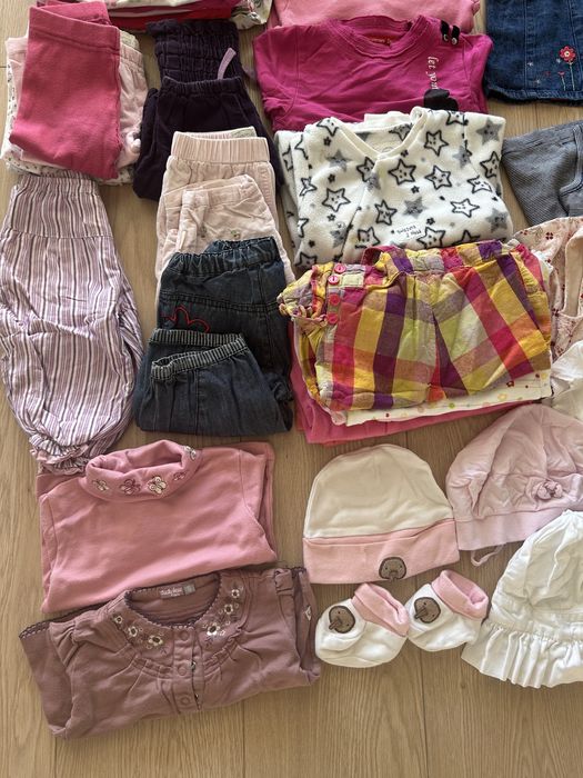 Paczka ubran dziewczynka 68 dobre marki