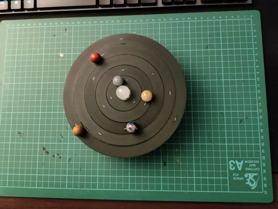 Planetary Solar System with 5 Planets