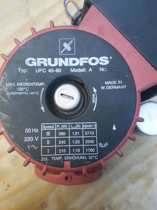 pompa grundfos upc 40-60 pn6 model a 230v (ups40-60 /2f)