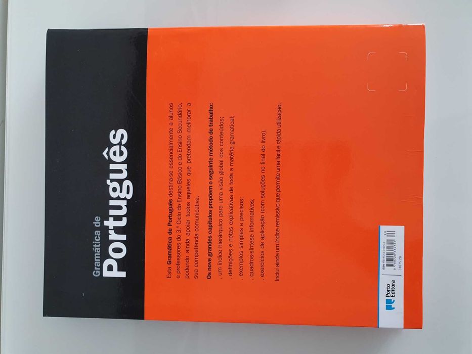 Livro "Gramática de Português - Ensino Secundário"