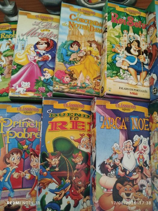VHS Clássicos Infantis, falado em português