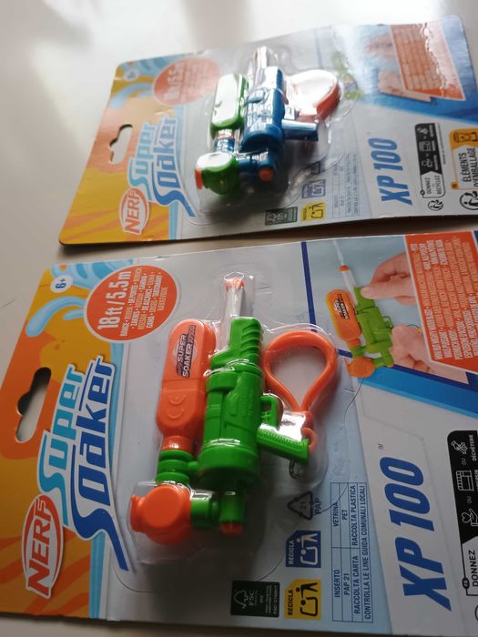 Nerf Super Soaker XP 100 Dwa breloki, pistolety na wodę