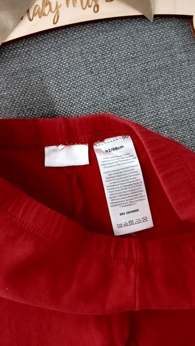 Legginsy świąteczne r.92/98 (24-36m)
