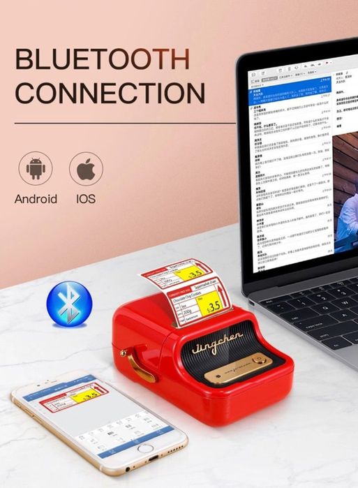 Impressora térmica (sem tinta) portátil Niimbot b21 Preta **SELADO**