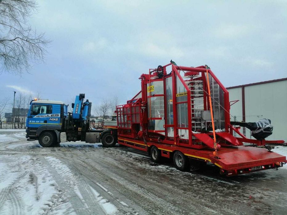 Transport HDS, Usługi dźwigowe,dźwig 12ton, wysięg 15,9/24 m, Gabaryty