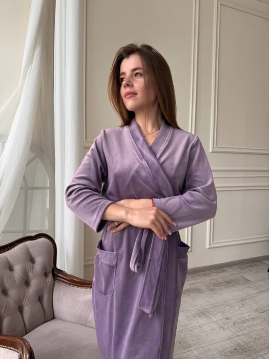 Акція 3 дні! Жіночий велюровий домашній Халат Женский велюровый Турция