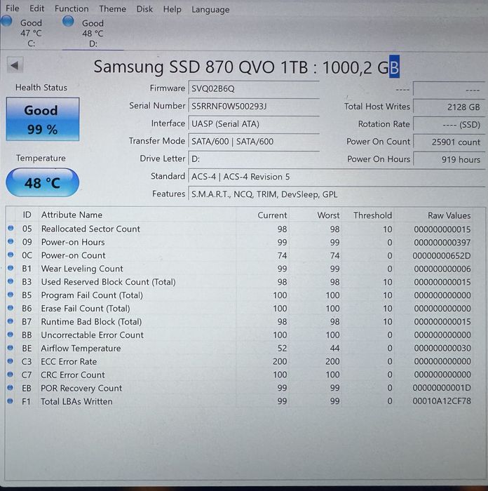 Ssd samsung 870 1T