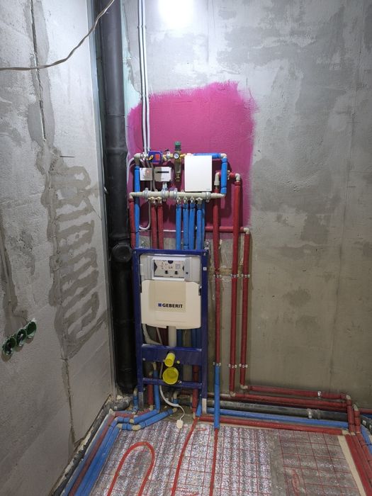 Электромонтажные и сантехническое работы