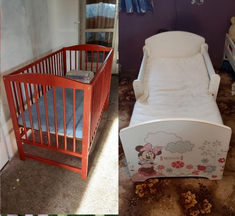 Łóżko łóżeczko dla dziecka niemowlaka drewniane