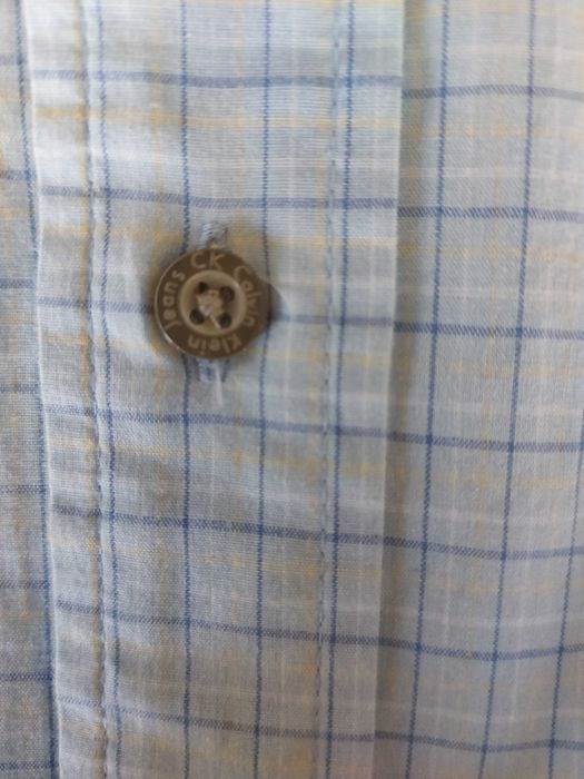 Camisa Manga Curta Calvin Klein Jeans | Vintage EUA | Tam. M | 100% Algodão