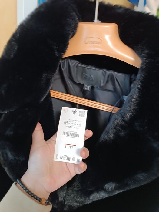 Шуба Zara M 38 L 40 штучне хутро під норку