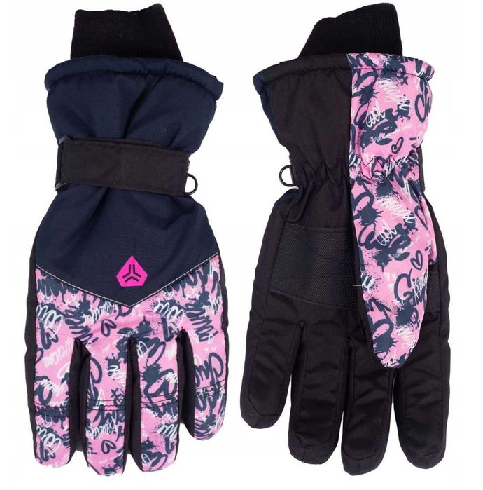 Rękawiczki narciarskie dziewczęce 14 cm YOCLUB