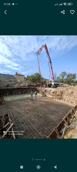 Бетонні роботи,Стяжки,Плити,Фундамент Львів
