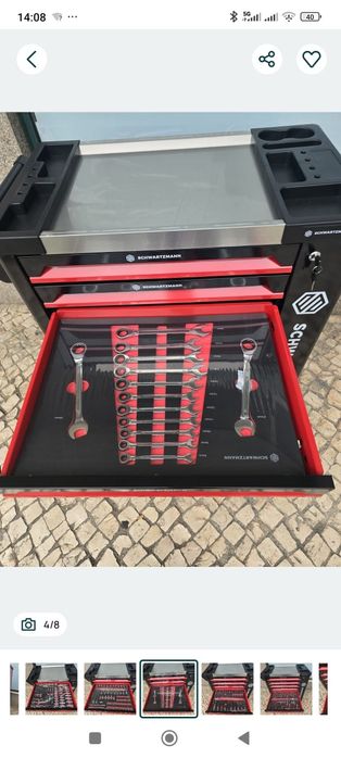 Carrinho 7 gavetas 6 gavetas completas