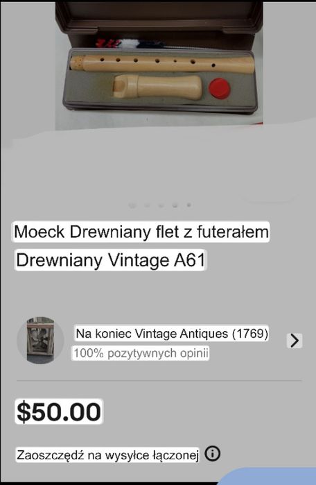 Promocja Moeck drewniany flet