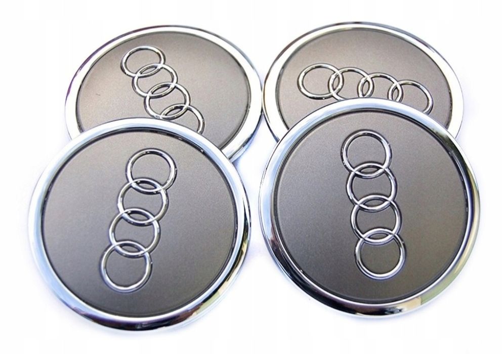 *NOWE* Dekielki 61mm AUDI komplet 4szt. dekle zaślepki
